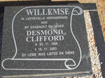 WILLEMSE Desmond Clifford 1968-2003