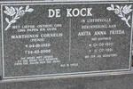 KOCK Marthinus Cornelius, de 1920-2000 & Anita Anna Frieda BERTHOLD 1920-1991