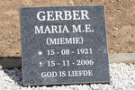 GERBER Maria M.E. 1921-2006