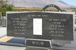 WIUM D.J.W. 1907-1979 & W.M.H. 1906-1989