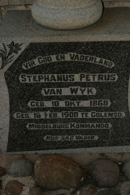 WYK Stephanus Petrus, van 1868-1900