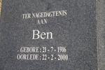 THIART Ben 1916-2000 & Helena 1921-2003 