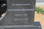 McMAHON John Joseph D. 1914-1990 & Catharina Frederika 1921-1997