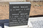 IMMELMAN  Irene Malan 1893-1897 :: IMMELMAN Ewald Malan 1900-1901