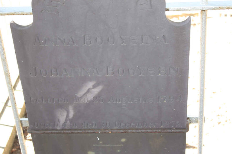 BOOYSEN Anna Booysina Johanna 1784-1872
