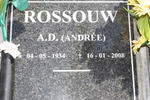 ROSSOUW A.D. 1934-2008