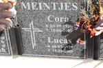 MEINTJES Lucas 1923-2005 & Cora 1920-2000