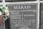 MARAIS Daniel Johannes Wilhelm 1923-2007 & Maureen 1928-2007