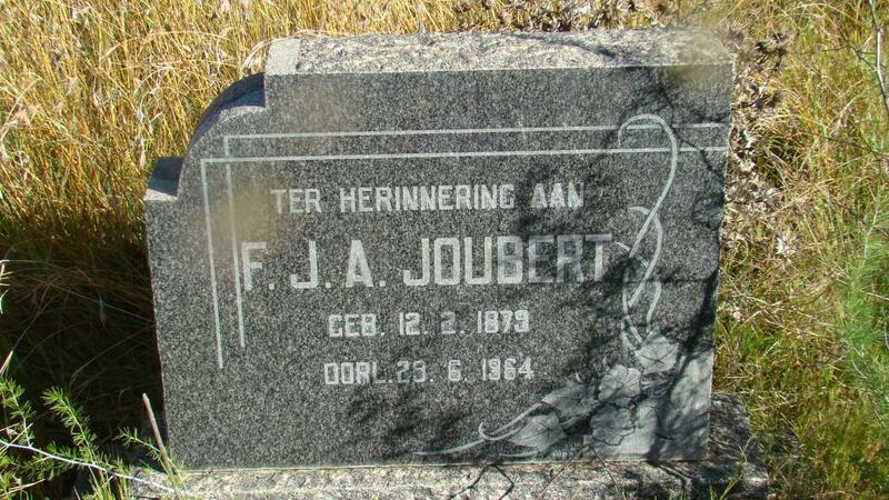 JOUBERT F.J.A. 1879-1964