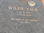 FICK Willie 1919-1972