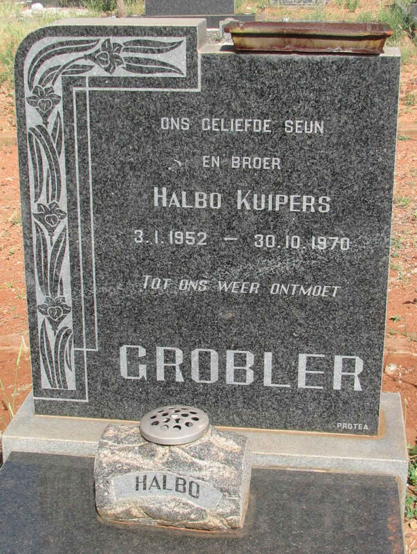 GROBLER Halbo Kuipers 1952-1970