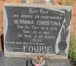 FOURIE Hermina Christina nee DU TOIT 1875-1967