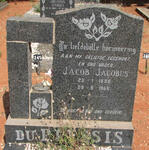 PLESSIS Jacob Jacobus, du 1898-1966