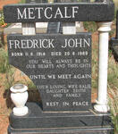 METCALF Fredrick John 1914-1989