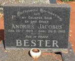 BESTER Andries Jacobus 1929-1962