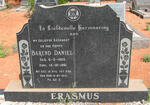 ERASMUS Barend Daniel 1905-1961