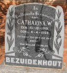 BEZUIDENHOUT Catharina W. 1901-1959