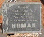 HUMAN Nicolaas M.J. 1894-1956