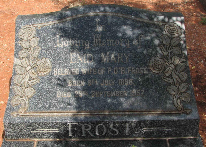 FROST  Enid Mary 1896-1957