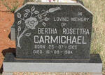 CARMICHAEL Bertha Rosettha 1905-1984