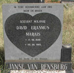 MARAIS David Erasmus 1948-1985