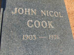 COOK John Nicol 1903-1976