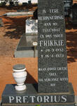 PRETORIUS Frikkie 1932-1978