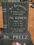 PREEZ Eva Elizabeth, du nee NEL 1934-1978