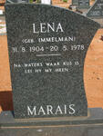 MARAIS Lena nee IMMELMAN 1904-1978