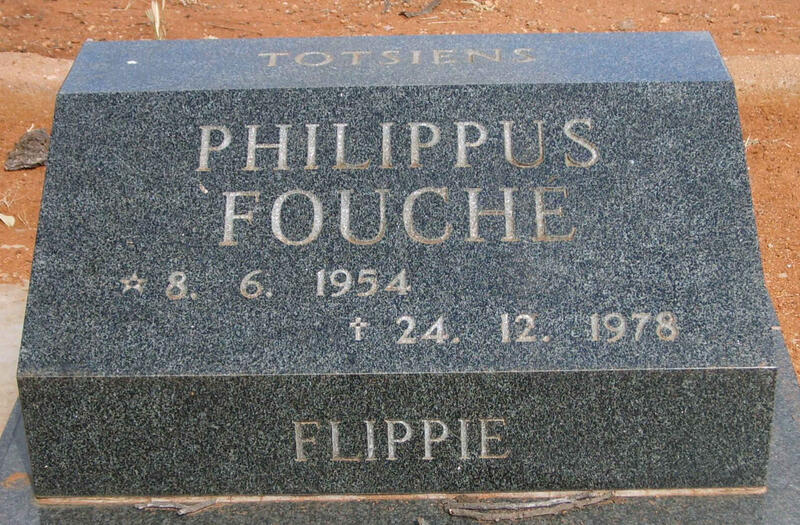 FOUCHE Philippus 1954-1978