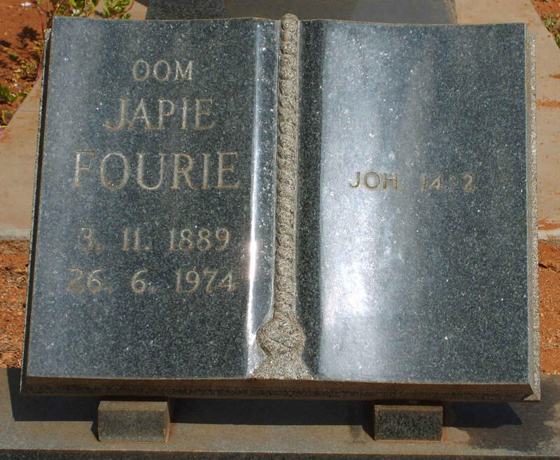 FOURIE Japie 1889-1974