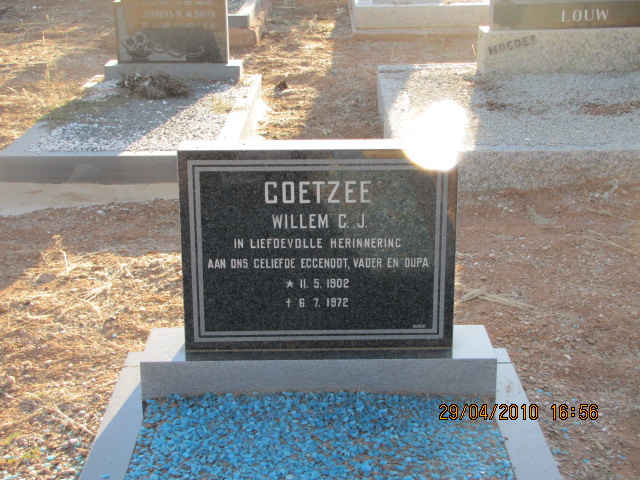 COETZEE Willem C.J. 1902-1972