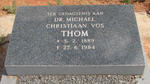 THOM Michael Christiaan Vos 1889-1984