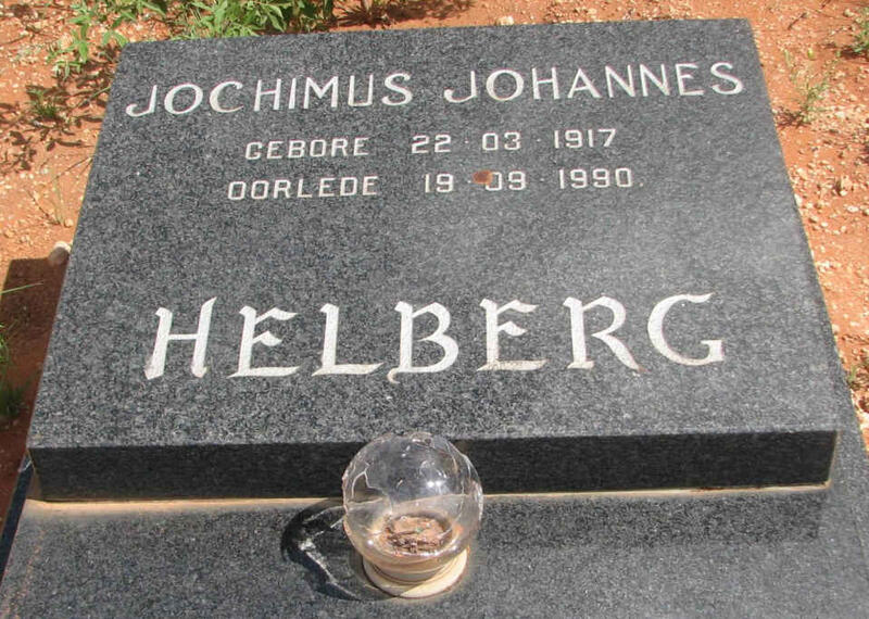 HELBERG Jochimus Johannes 1917-1990
