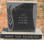 RENSBURG Jan Willem, Janse van 1910-1994