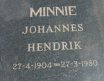 MINNIE Johannes Hendrik 1904-1980