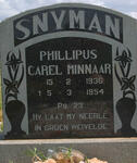 SNYMAN Phillipus Carel Minnaar 1936-1954