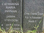 SNYMAN Catharina Maria nee STRYDOM 1910-1999