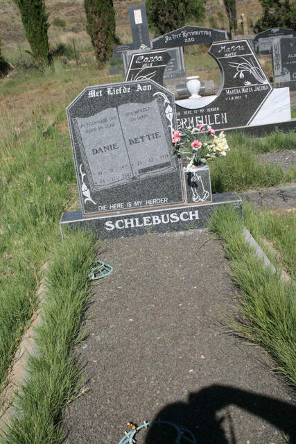 SCHLEBUSCH Danie 1927-2001 & Bettie 1926-