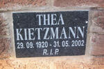 KIETZMANN Thea 1920-2002
