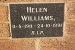 WILLIAMS Helen 1911-1991