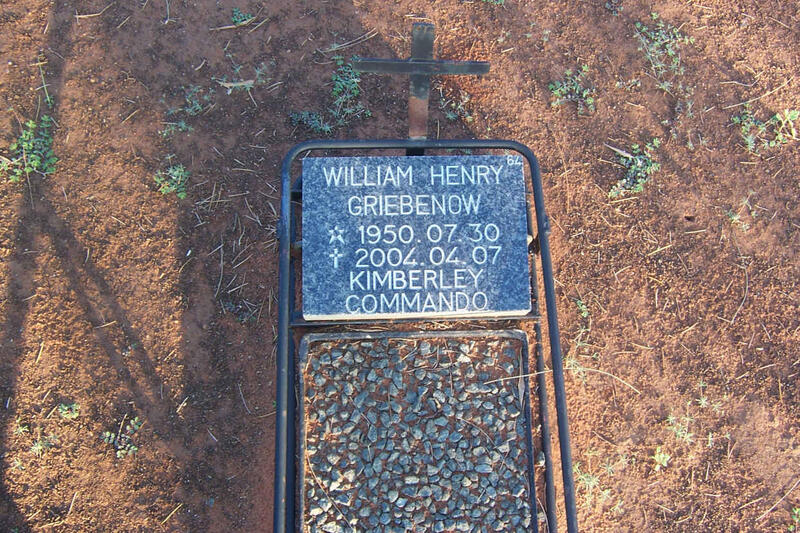 GRIEBENOW William Henry 1950-2004