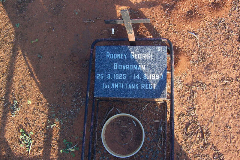 BOARDMAN Rodney George 1925-1997