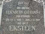 EKSTEEN Elizabeth Catharina nee STRAUSS 1890-1964