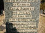 SCHUTTE Grace nee PHILLIPS 1889-1925