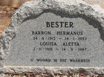 BESTER Barron Hermanus 1915-1983 & Louisa Aletta 1919-1987