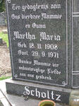SCHOLTZ Martha Maria 1908-1971