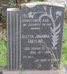 GREYLING Aletta Johanna nee VENTER 1934-1964