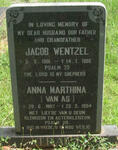 TRAUT Jacob Wentzel 1901-1986 & Anna Marthina VAN AS 1907-1994