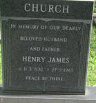 CHURCH Henry James 1932-1985